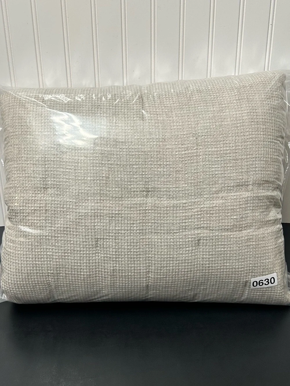 Pottery Barn European Flax Linen Waffle Quilt